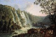 Jakob Philipp Hackert Villa of Maecenas and Waterfalls in Tivoli Spain oil painting artist